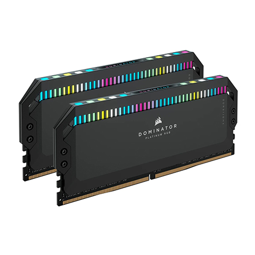 رم DDR5 کورسیر 32 گیگابایت مدل EXPO Dominator RGB Black 5600Mhz CL36 دو کاناله